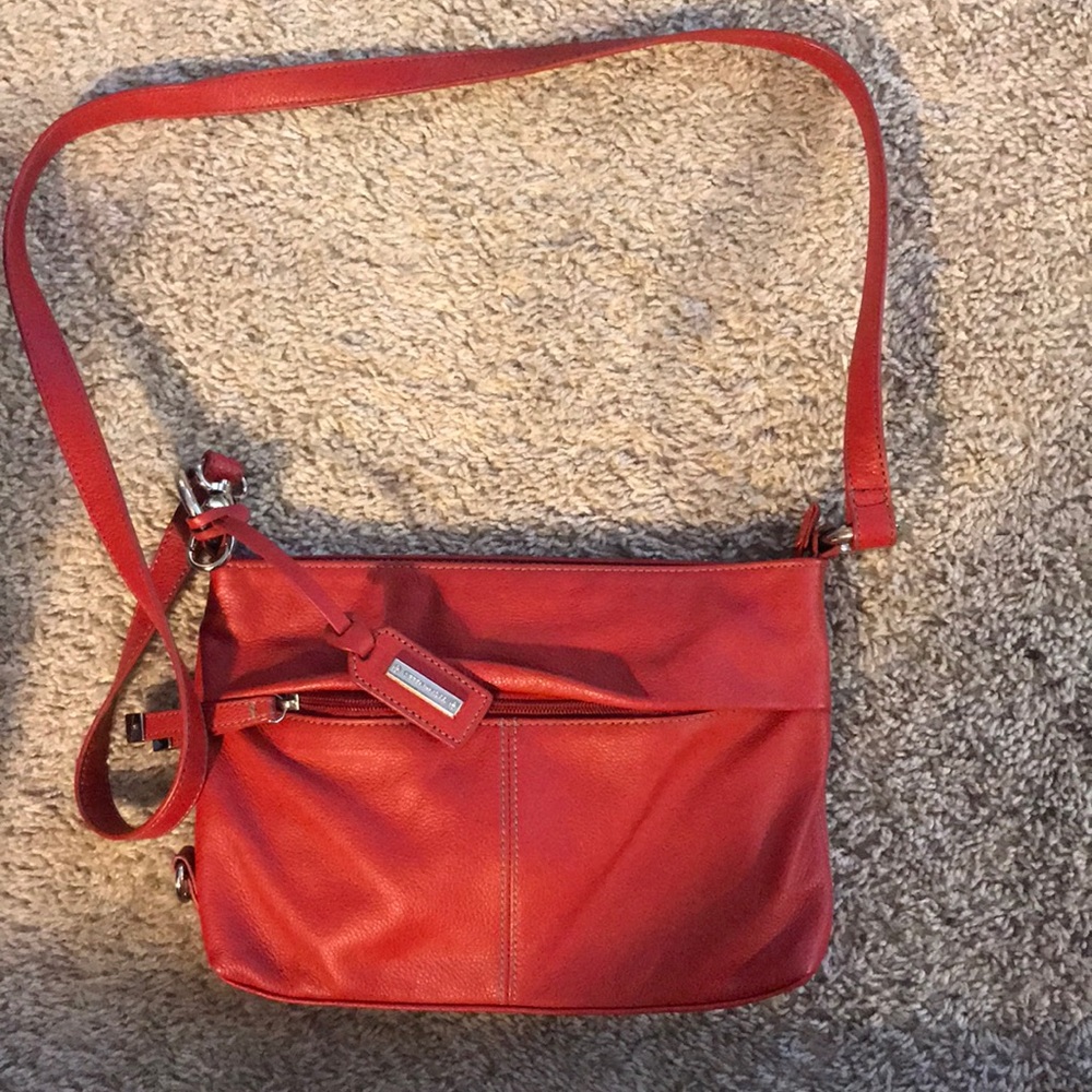 Tignanello Crossbody red leather purse